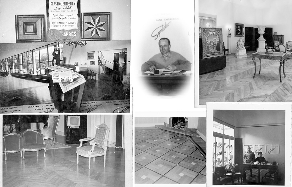 Photos très anciennes en noir et blanc retraçant les débuts de l'entreprise Péan avec son fondateur Jean Péan