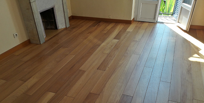 Exemple d'essence de bois : Parquet en iroko