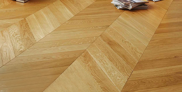 Pose de parquet : motif en points de hongrie