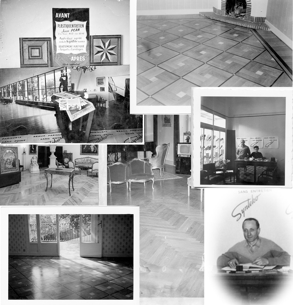 Photos très anciennes en noir et blanc retraçant les débuts de l'entreprise Péan avec son fondateur Jean Péan